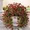Artificial Hanging Flowers for Outdoors Spring Decoration, 2PCS Silk Fake Daisy Realistic Outdoor Flowers UV Resistant Porch Patio Window Yard Decor(Brown)